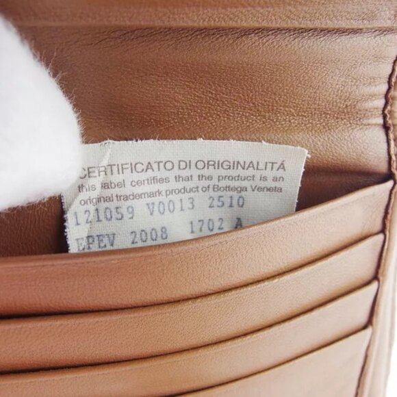 BOTTEGA VENETA Bifold Wallet Intrecciato Leather Authentic Used - Picture 9 of 9